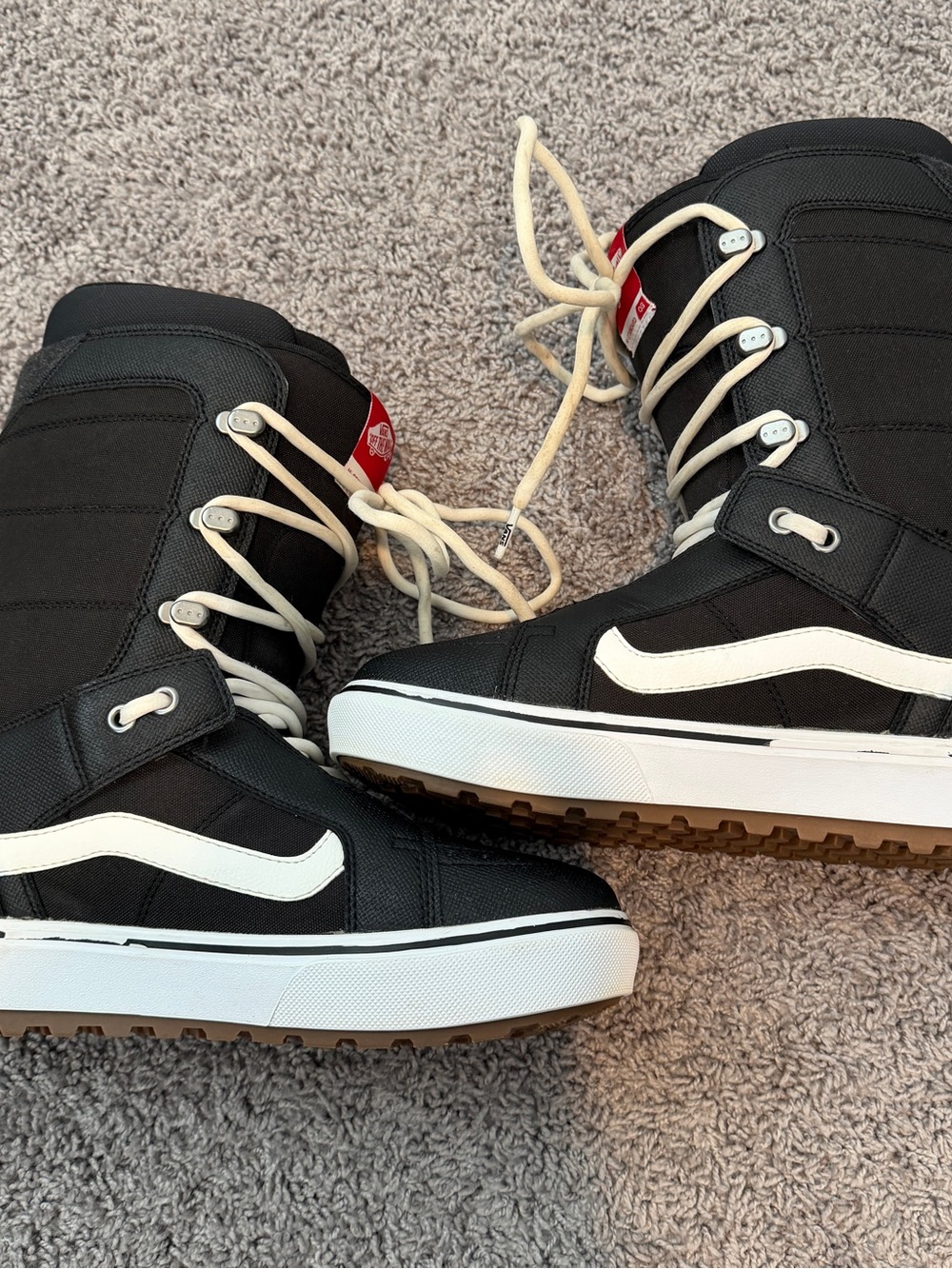Vans Black & White Hi-Standard OG Snow Boots